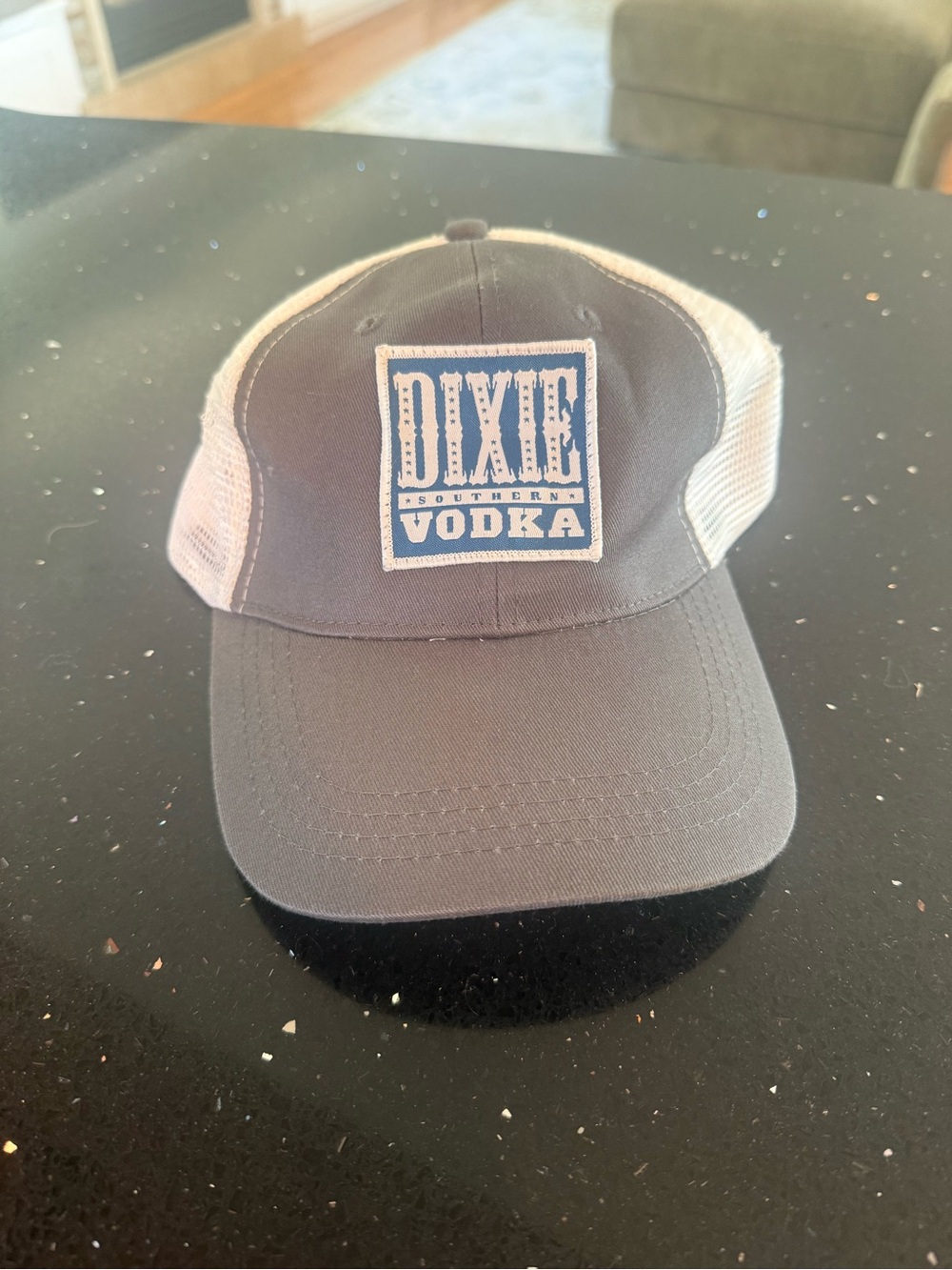 Dixie Southern Vodka Logo Trucker Cap - Gray and White